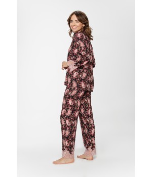 Pijama viscosa rosa caída fluida